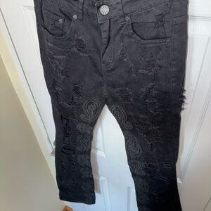 THRT Black Flared Denim Jeans